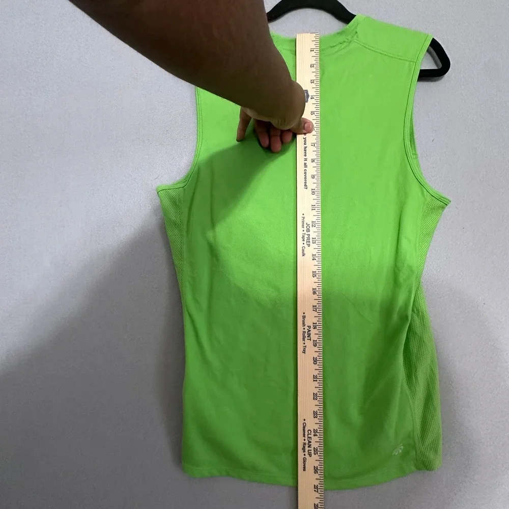 Nike Dri-FIT Running Tank Top Mens Small Lime Green Sleeveless Training Shirt